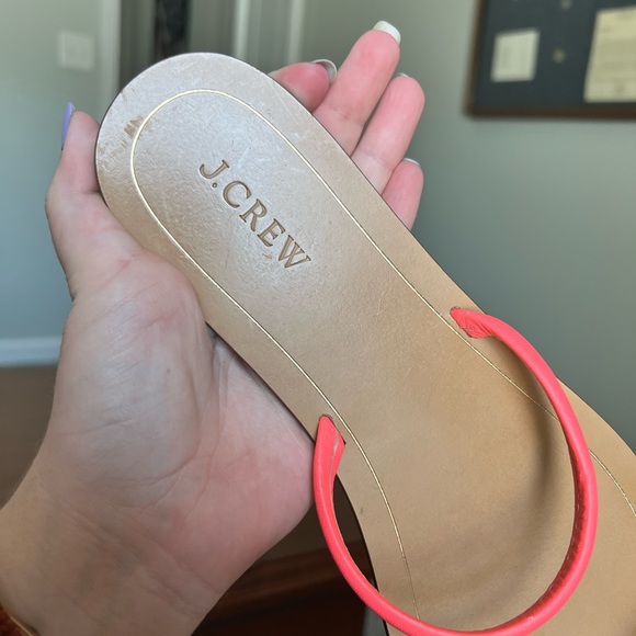 J. Crew | pink strap slip-on sandals - 10 - Picture 7 of 14